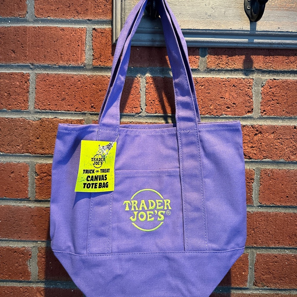 FREE SHIPPING💜Limited Trader Joe's
Mini Halloween Purple Canvas Tote Bag